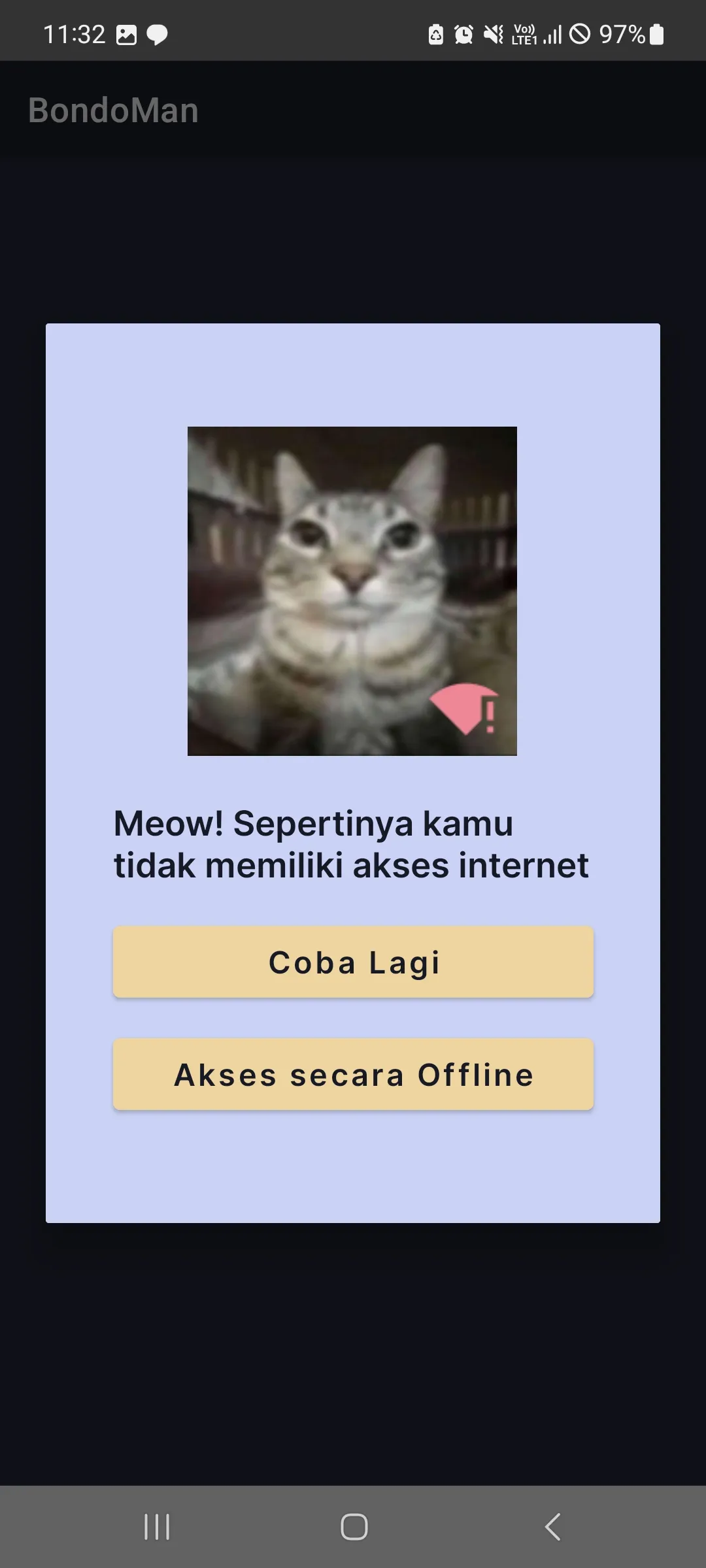 Internet Lost Beginning App