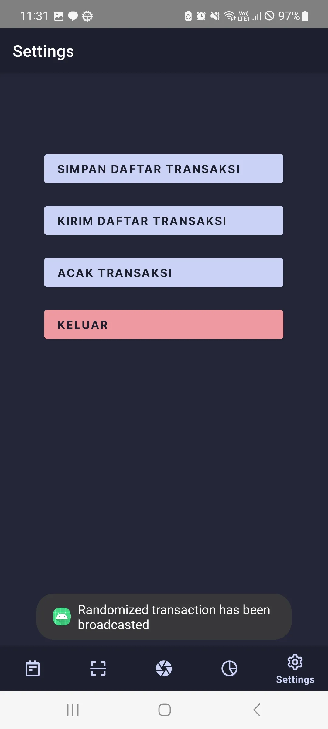 Randomize Transaction