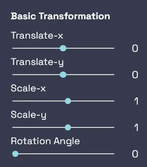 Screenshot of WebGL 2D Editor - Transform Controls
